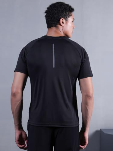Image of CHKOKKO Gym Tshirt for Men Workout Regular Fit Sports Activewear Man Tshirts with Round Crew Neck and Half Sleeves for Yoga Running&Outdoor Activities