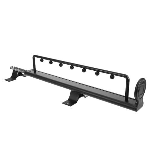 OFFSCH Telescopic Clothes Rail Clothes Hanger Rack Slide Out Clothes Rail Pull Out Trouser Rail Closet Pull Out Rod Pull Out Pants Rack for Closet Clothes Rack Closet Rod Black Metal