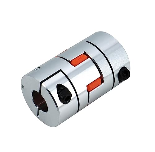 Rigid Coupling,Stainless Steel Rigid Coupling 1pcs D40L50 Coupler Aluminium CNC Plum Flexible Shaft Coupling Stepper Motor Connector(14x20)