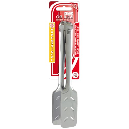 De Luca 2PZ Pinza da Portata per Dolci Acciaio Inox 24CM
