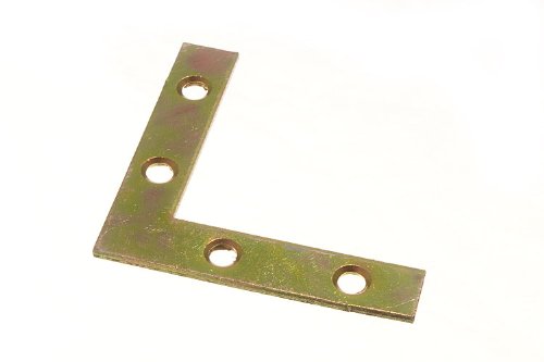 Lot de 50 Support de plat Renfort d'Angle 63mm X 12.5mm X 2mm 6Mm yzp du trou