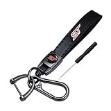 JULOPO Car premium leather Keychain keyring Compatible with ST key accessories