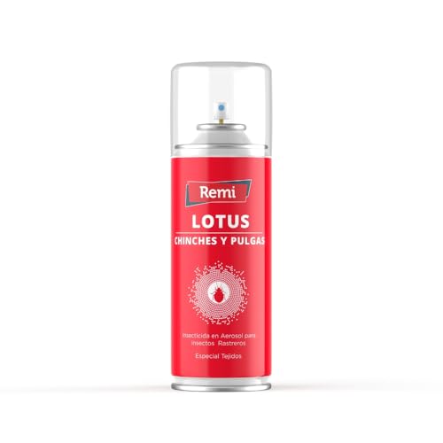Remi Hogar Spray Anti Chinches y Pulgas Insecticida | Veneno | Aerosol Repelente Especial Tejidos | Eficaz | Aplicar en muebles 6 Unidades