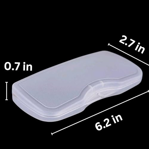 Étui pour lunettes à clipser en coque rigide transparente et fine