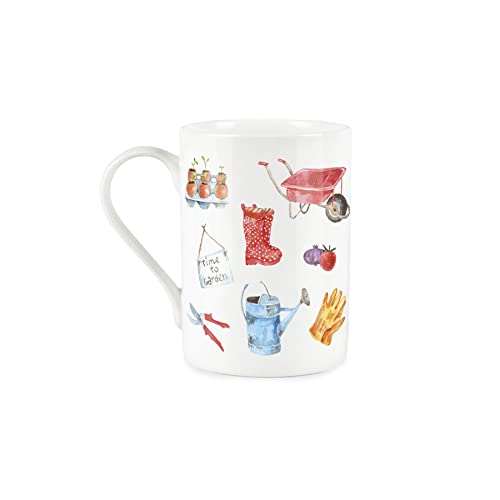 Purely Home Time to Garden Mug - Bone China Style White Garden Coffee/Tea Present Gift - Image 2