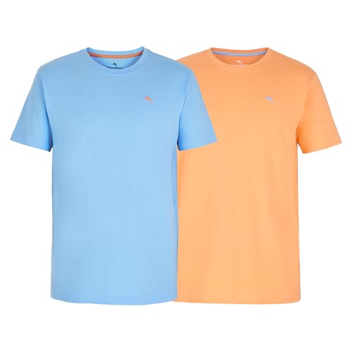 Tommy Bahama - Men's Essential 2 Pack T Shirts, Short Sleeve Crew Neck Stretch Jersey Top for Sleep...