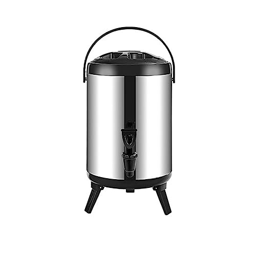 Distributeur de boissons haut de gamme en acier inoxydable isotherme noir de 6L