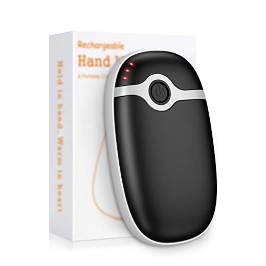 Riapow Hand Warmers Rechargeable 10000mAh, Electric Hand Warmer Battery Powered Handwarmers Long-Lasting Heater Pocket Warmer, Gift for Girlfriend & Boyfriend