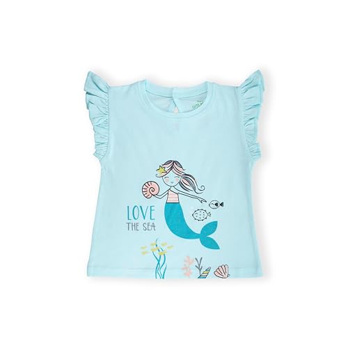 Image of YUV 100% Cotton Infant Baby Girls Printed Tshirts, Pack of 5