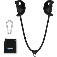 HXD-ERGO Bicep Rope with Ergonomic Grip, Bicep Curl Attachment for Cable Machine, Bundle with Tricep Rope with Ergonomic Handles, 36 Inch Tricep Pull Down Rope for Cable Machine