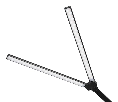 Lampe LED à pince Hansa Nova noir double phare à intensité variable - 3