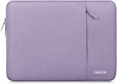 Image of MOCA Laptop Sleeve Bag Compatible with Old MacBook Air 13.3 / MacBook Pro 14 M3 M2 M1 Pro /Max A2442 Sleeve,Polyester Vertical Case with Pocket,Purple