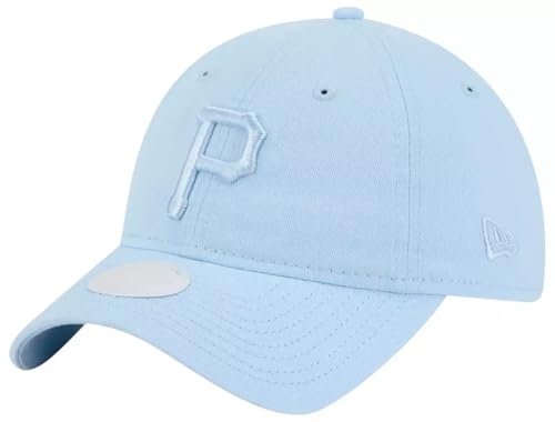 New Era Pittsburgh Pirates Women's Pastel Blue Color Pack 9TWENTY Cap - MLB, Relaxed Fit Adjustable Hat
