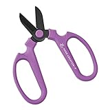 坂源(Sakagen) 生花鋏 ハンドクリエーション F170 黒フッ素コーティング 約17×11cm 日本製 パープル 58142