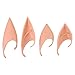 BBTO 2 Pairs Halloween Latex Elf Ears Cosplay Masks Fairy Gnome Ears, Nature Color