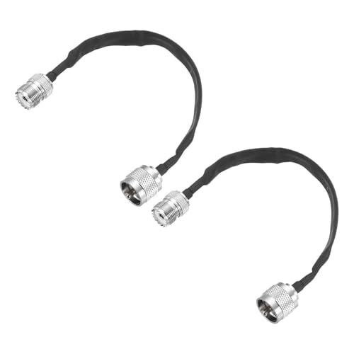 Câble coaxial plat UHF mâle femelle 20 cm MECCANIXITY pour antenne