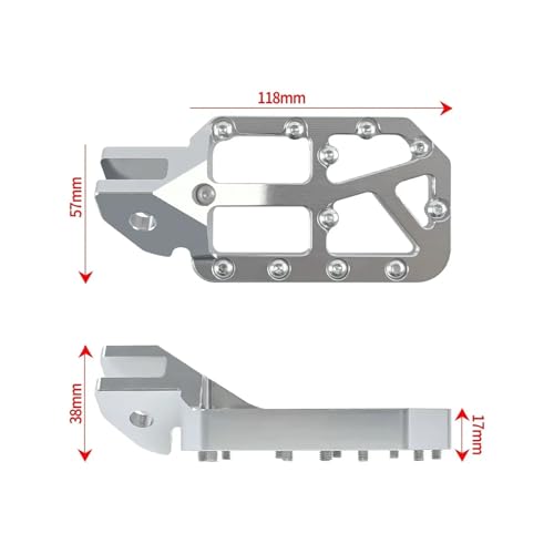 Repose pieds moto Surron Light Bee X 2025 accessoire pédales modifiées noires - 6