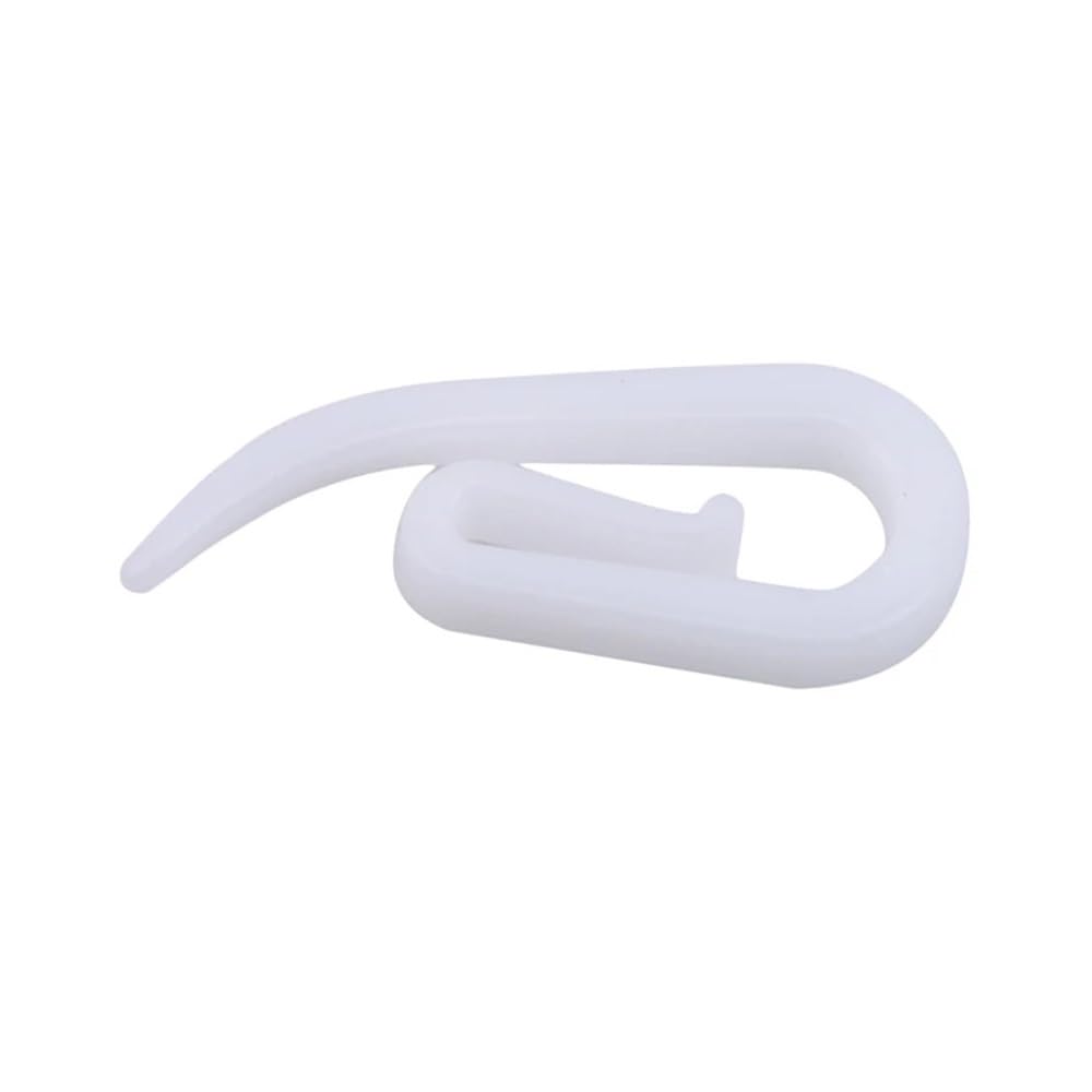 White Curtain Hooks Household Plastic Curtain Hooks Holder Window Hanger