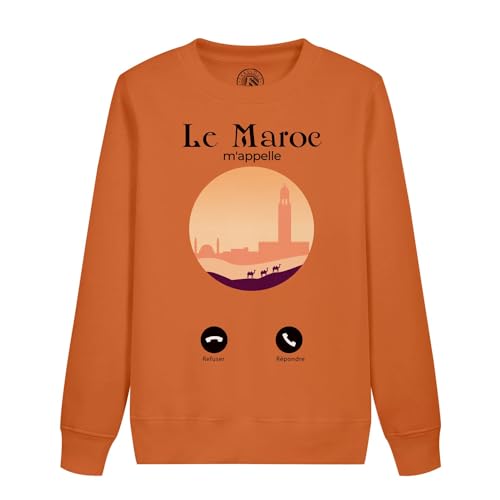 Sweatshirt enfant Maroc m'appelle en coton doux pour garçon et fille