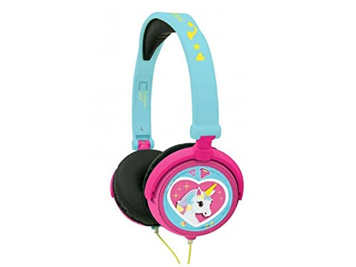 Image of LEXiBOOK, Unicorn Foldable Stereo Headphones with Volume Limiter, HP017UNI