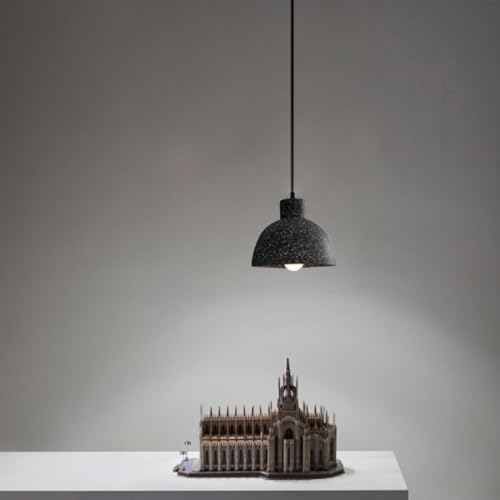 Lampe suspendue industrielle en béton vintage E27 gris pour restaurant - 6