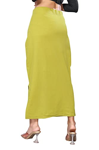 Image of Yashika Women Yashika Women's Full Elastic Lycra Blend Saree Shapewear Petticoat(New-Shape Sky Blue-XL)