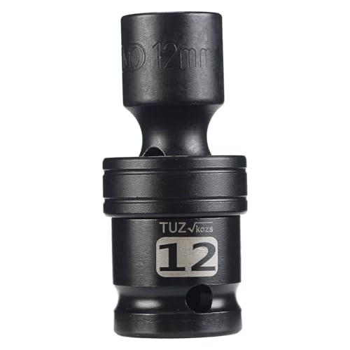 Image of 1 /2 inch Universal Joint Socket.1 /2-Inch Drive Shallow Impact Universal Joint Swivel Socket.Chrome Molybdenum Steel.6 Point, Metric 12mm
