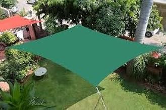 Essoti Green Shade Net for Garden with Alluminum Eyelets Stitched with Nylon Belt (6 x 10 FT, Green)