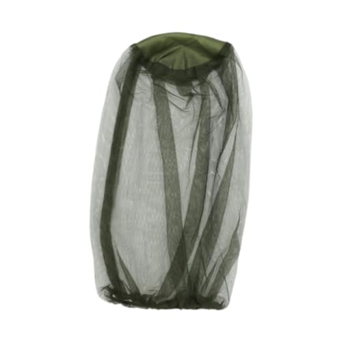 Mosquito Head Net Malla para Cabeza con Cubierta Facial, Red Protectora Transpirable de Nylon Removible con Cordón, Protección Solar para Viajes, Camping y Senderismo miniatura 7