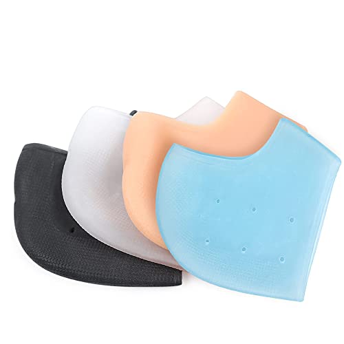 Image of Gel Heel Protectors for Men Women, Heel Pads Cushion, Plantar Fasciitis Inserts, Gel Guard Moisturizing Relief for Blister, Cracked Foot, Spurs Soft Cushion Support Protective Insert Sleeve(2Pairs)