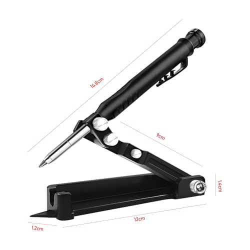 ECHOBUY Multifunktionales Anreißwerkzeug Holzbearbeitung Anreißwerkzeug mit Tieflochstift Konstruktionsbleistift DIY Anreißlehre Anreißer für Holz Metall Keramik