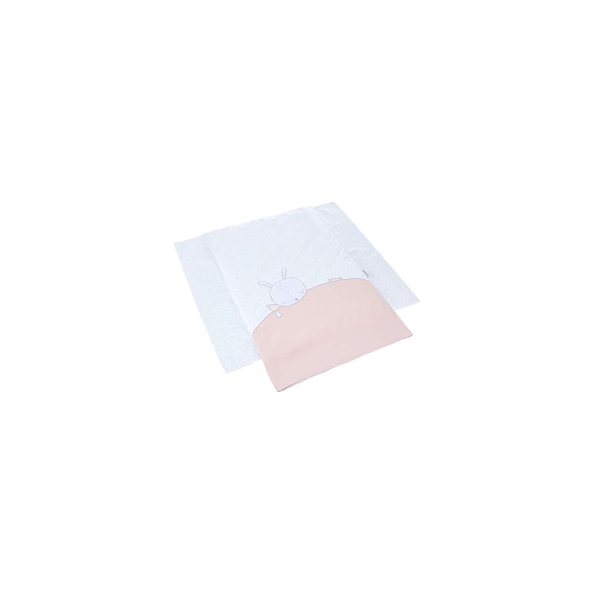 Petitpraia Sleepy Rosa Colcha Minicuna 50 X 75 Cm – Relleno Incluido – Sin Almohada – Mantas