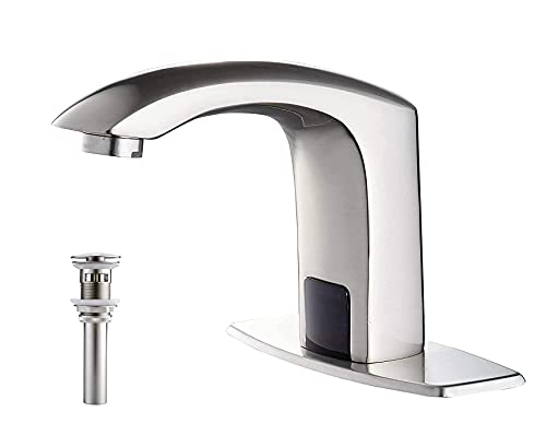 Grifo sensor automático baño manos libres con aireador y desagüe desbordamiento