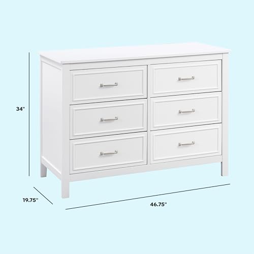 Davinci Charlie 6-Drawer Double Dresser in White - Image 4