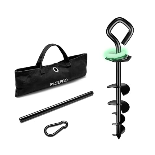 PLSEFRO Dog Tie Out Stake, Glow Ring