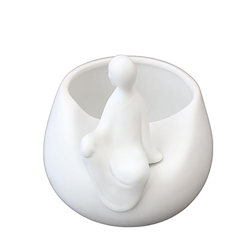 Vase en céramique moine pour articles de fleurs et décoration de table - 3