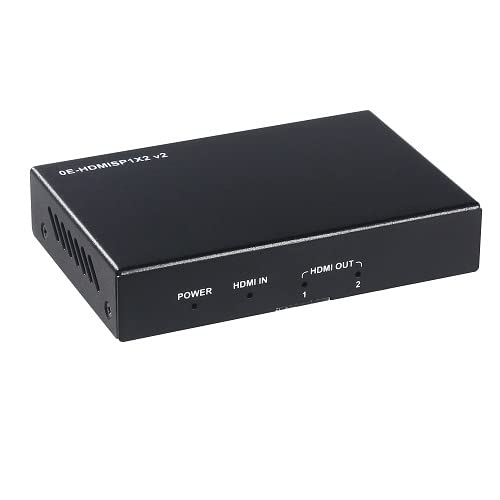 WBOX Technologies 0E-HDMISP2 1 x 2 4K at 60Hz HDMI Splitter with Scaler.