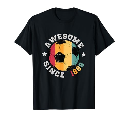 Idee regalo perfette per il 57° compleanno per giocatori di calcio. Questa maglietta per il 57° compleanno del 1969 è un'ottima idea regalo per il 57° compleanno. 57 anni impressionante vintage per giocatori di basket, allenatore, squadra, e gli appassionati di sport. Adatto per ragazzi e ragazze, giocatori di calcio.