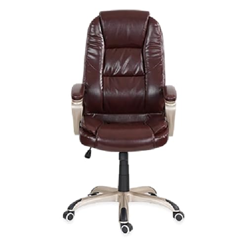 Image of Royaloak Texas American Leatherette Office Chair | High Back Support | Adjustable Height | Nylon Base | Castor Wheel | Revolving Mechanism | Ergonomic