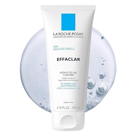 La Roche-Posay Effaclar Medicated Gel Facial Cleanser, Foaming Acne Face Wash with Salicylic Acid, Helps Clear Acne Breakouts and with Oily Skin Control, Oil Free, Fragrance Free