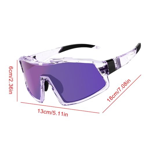 Lunettes de cyclisme ultra légères anti-reflets colorées