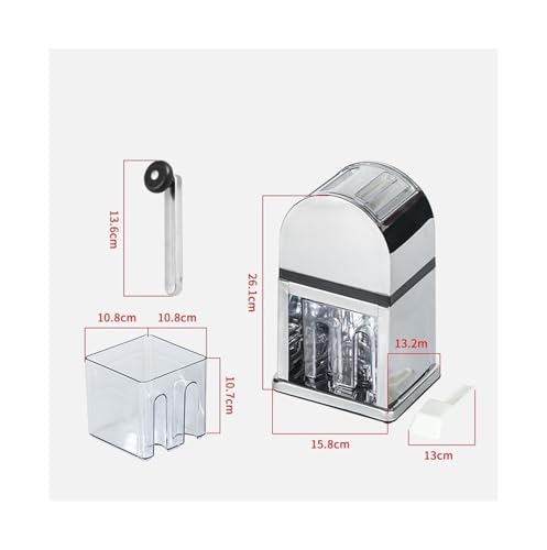 Máquina para hacer hielo, acero inoxidable, manual miniatura 7