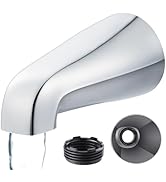 Slip On Tub Spout With Diverter, Compatible With American Standard 8888026 002 Tub Spout Bathroom Bathtub Faucet Fits 1 2 Copper Water Tube 5 8 Dia 5 32 Hex Wrench