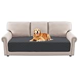 BellaHills Water Repellent Dog Blanket for Bed Sofa Cover Pet Throw, Washable Mattress Protector Furniture Protector for Dog/Pet/Cat, 77x178cm, Grey