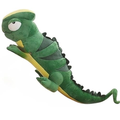 EnergyLion カメレオンぬいぐるみ ペット抱き枕 かわいい 癒し系 ふわふわ柔らか、クッション インテリア シミュレーションおもちゃ ギフト 子供の日 クリスマス ハロウィン 記念日に使用できます (100cm,グリーン)