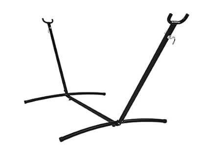 HangIT 9ft Steel Hammock Stand Compatible for Any Non-Spreader bar Hammocks