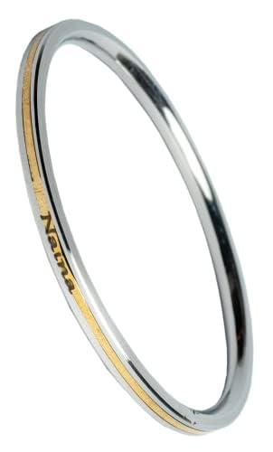 Punjabi Swagg Personalised Stainless Steel & Brass Flat Kada for Women and Kids 3 mm thickness (2-12) (B0C593VCT4) Amazon Price History, Amazon Price Tracker