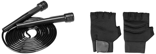 Image of Amazon Brand - Symactive 15-in-1 Foldable Push-Up Board Combo with Bars, Gloves, Skipping Rope and Carry Bag - Unisex Home Workout System