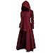 NIUYAN Felpa Uomo e Donna con Cappuccio Assassins Creed Costume Vintage Medievale Gotico con Cappuccio da Donna, Abito con Cappuccio Casual ed Elastico Felpa Gotica Lavorata a Maglia