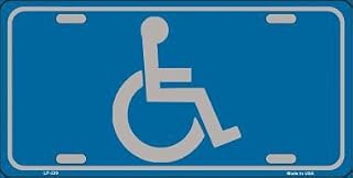 Handicap Logo Metal Novelty License Plate Tag LP-339